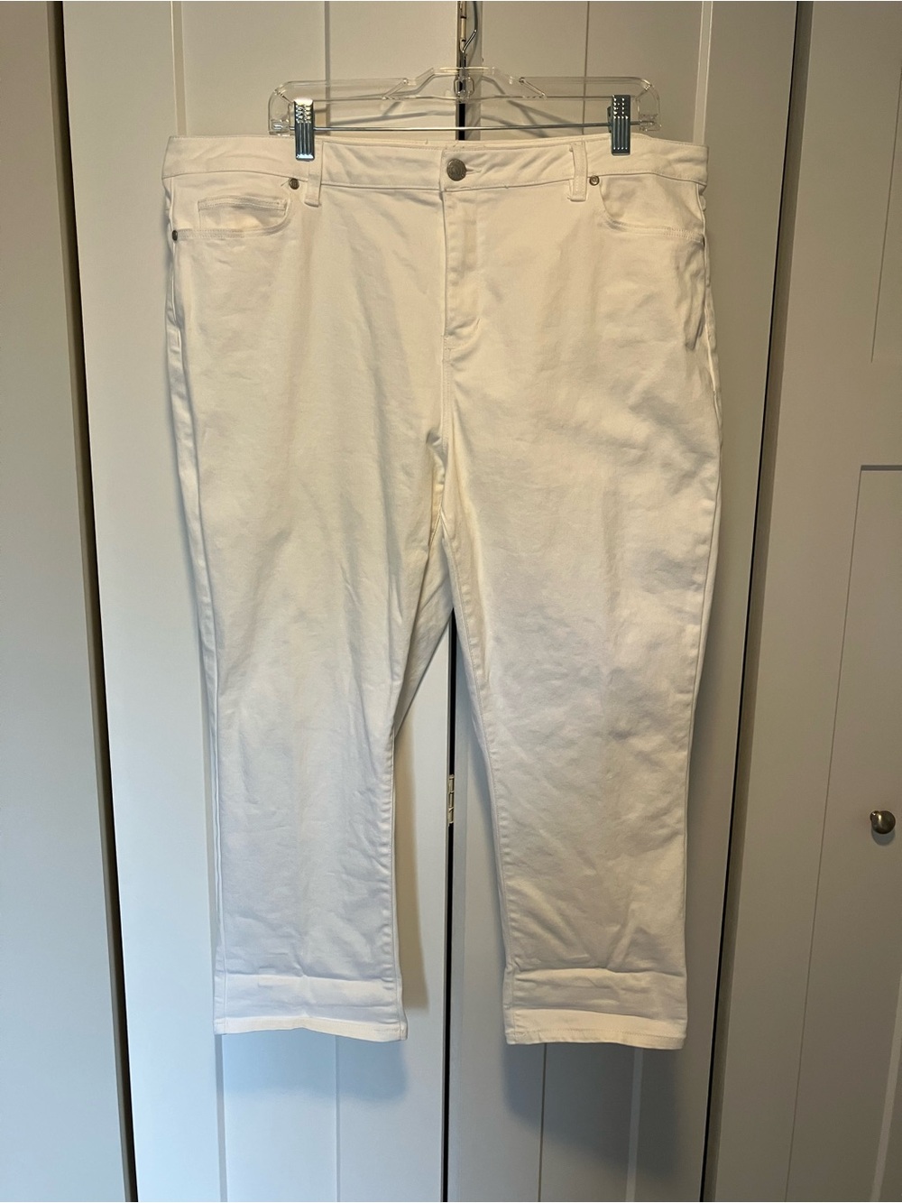 Size 18 Coldwater Creek White jeans. Lightly worn.